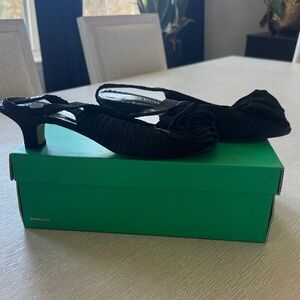 J. Renee Elegant Black Slingback Heels